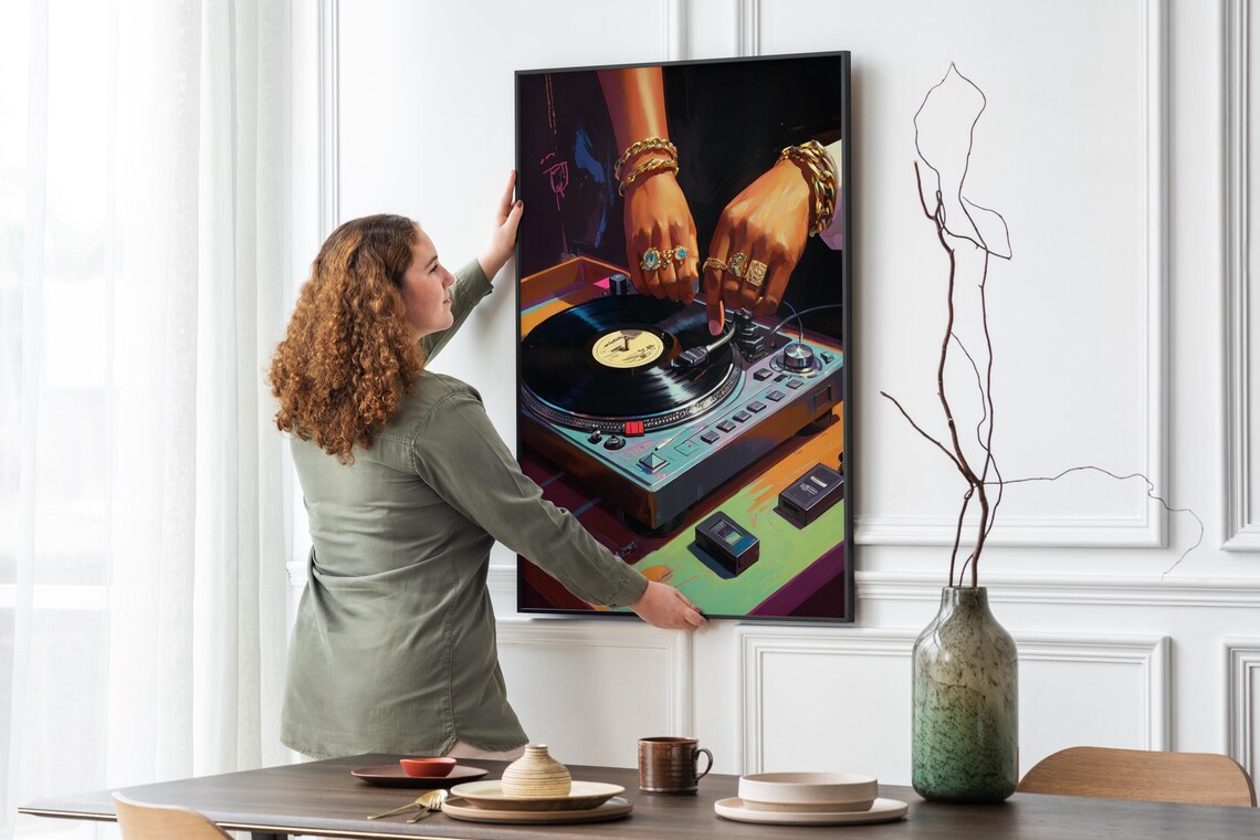 Black Woman Art Vintage Record Poster Print - Image 5