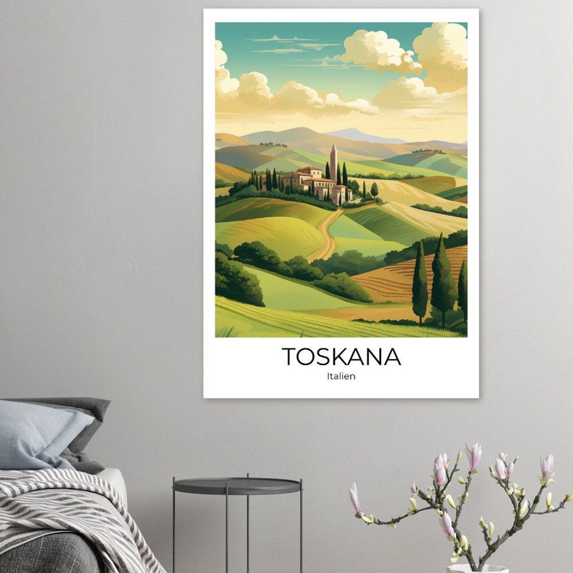 Tuscany Travel Poster Siena Travel Print Siena Premium Poster Siena Gift Siena Travel Souvenir Tuscany Travel Poster Italy Travel Print - Image 2