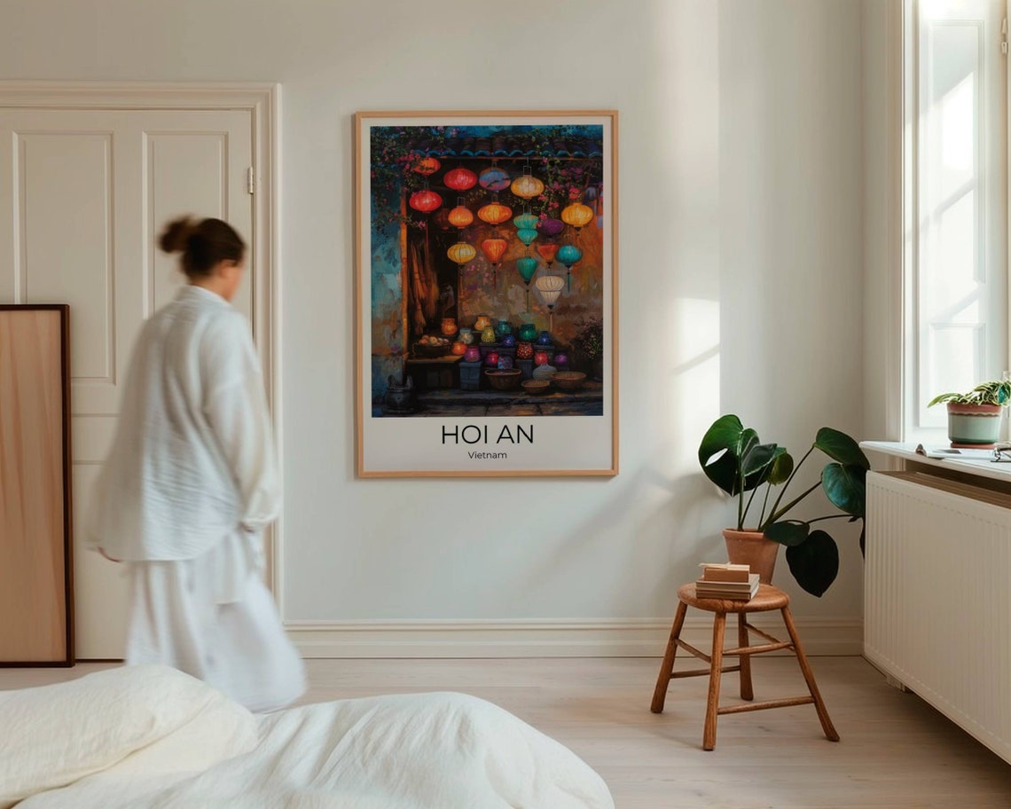 Hoi An Lantern Shop Travelposter Of Hoi An Vietnam Wall Art Vietnam T Ravel Vietnam Vietnam Wall Decoration Vietnam Gift - Image 4