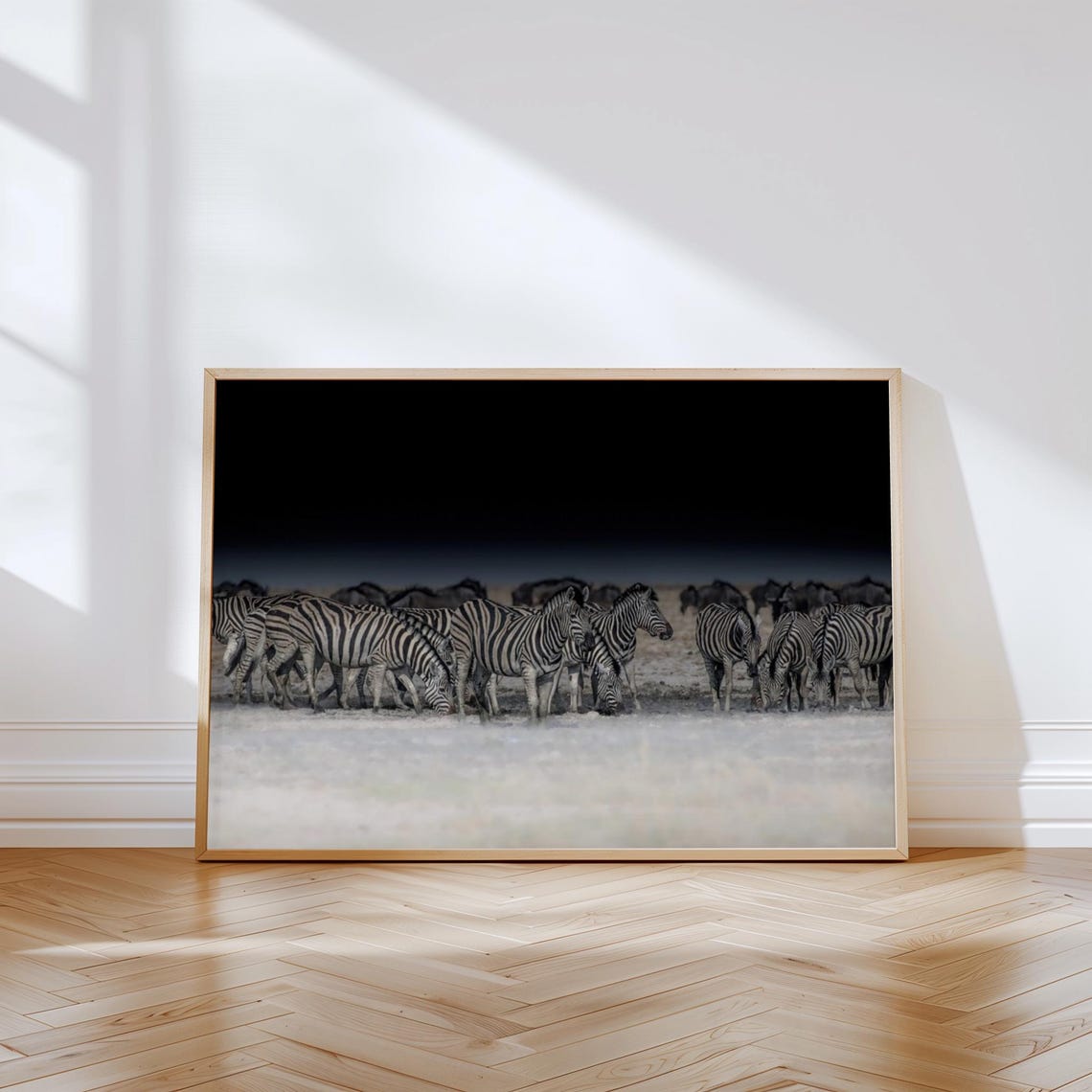 Etosha Namibia Zebras Herd Wildlife Photography African Print - Image 2