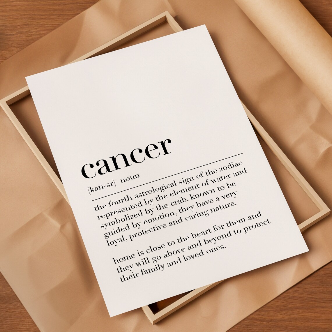 Cancer Cancer Print Cancer Poster Cancer Wall Art Poster Definition Print Cancer Quote Print Cancer Gifts Dictionary Poster - Image 2