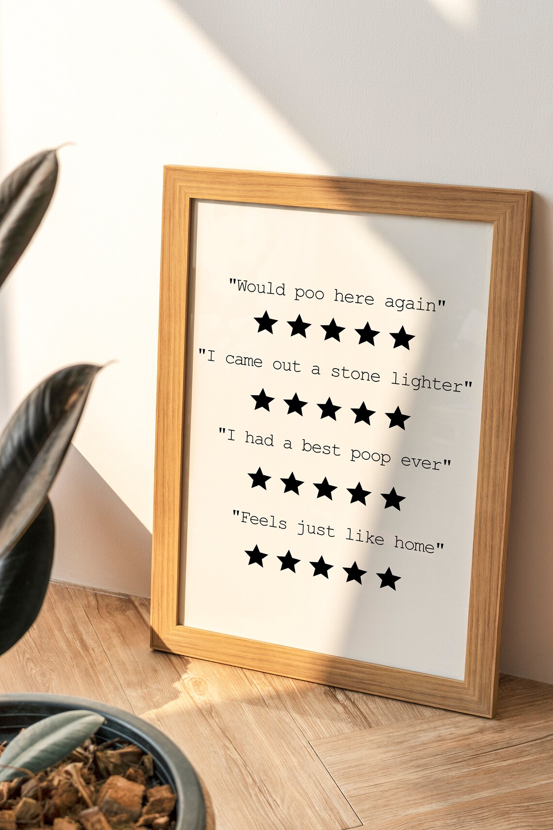 Would Poo Here Again Funny Bathroom Poster Bathroom Quote Print Toilet Poster Bathroom Print Housewarming Gifts - Image 3