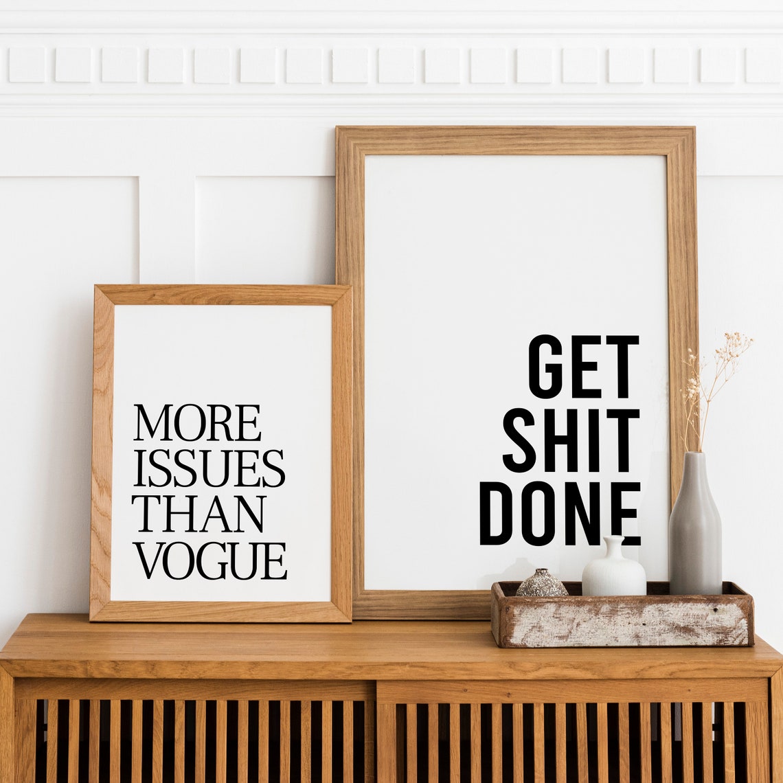 Get Shit Done Bold Motivational Office Typography Quote Poster - Image 3