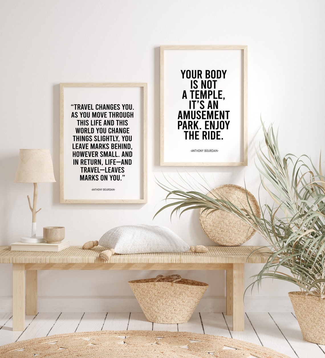 Anthony Bourdain Travel Changes You Inspirational Quote Poster - Image 2