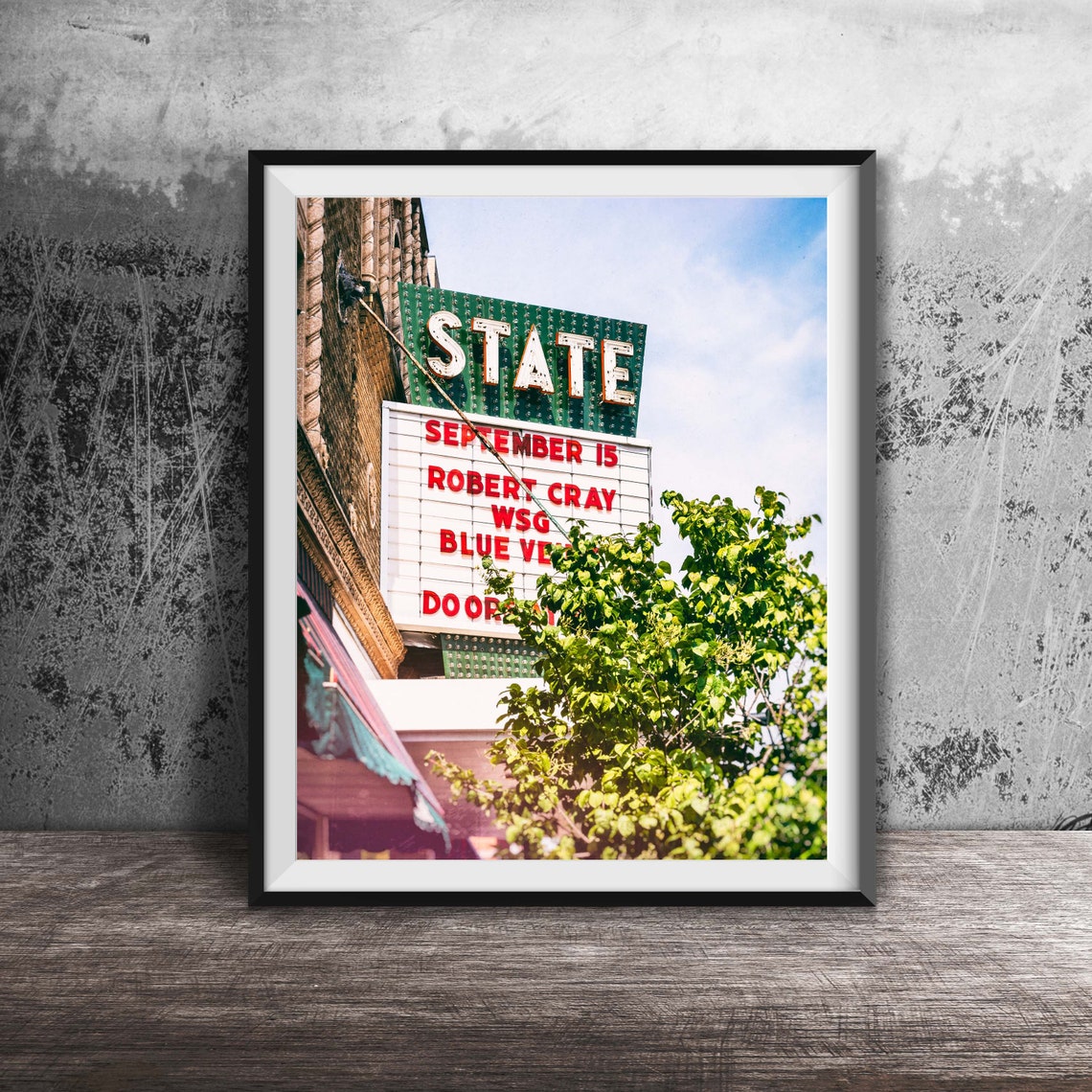 State Theatre Marquee Robert Cray September 15 Concert Photo Poster