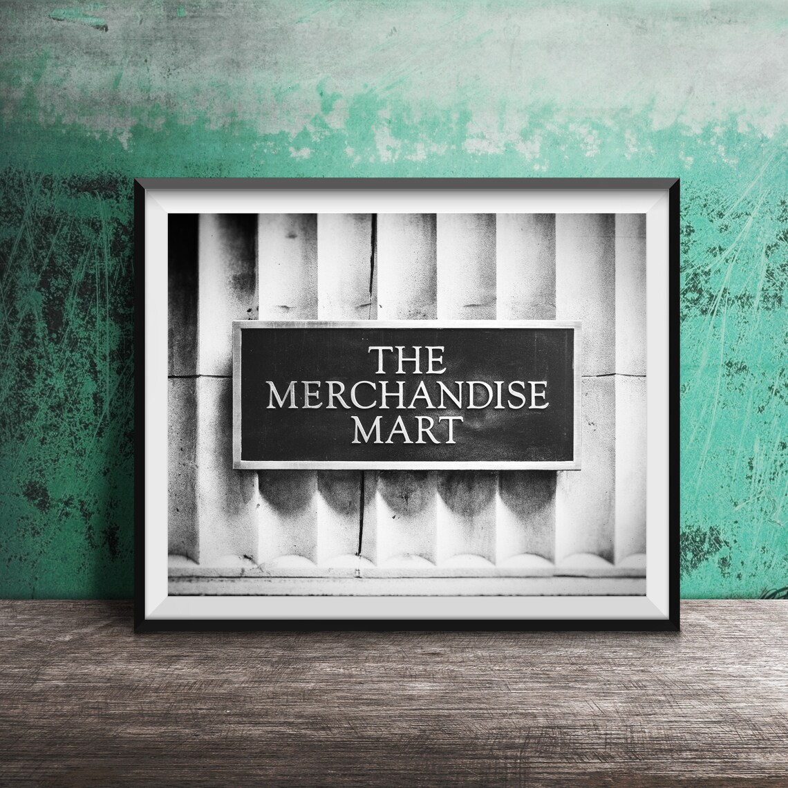 The Merchandise Mart Brass Name Plaque Chicago Landmark Poster - Image 2