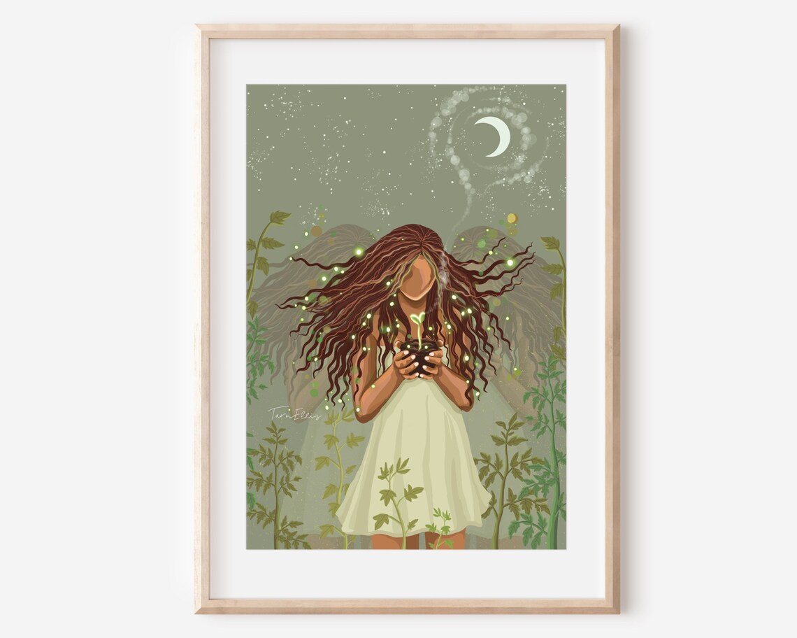 The Seed Nature Lover Illustration Art Print