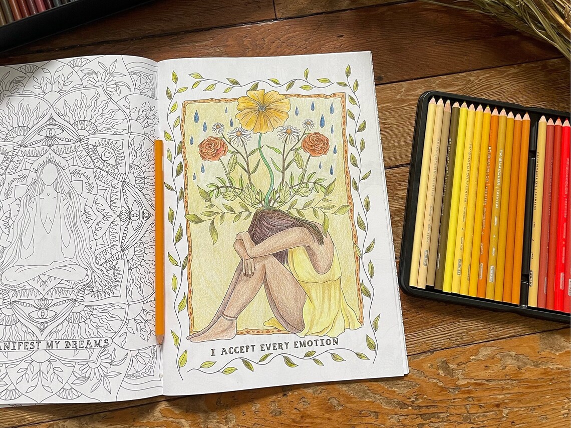 Wild Women Coloring Book, Positive Affirmation Art Print - Image 2