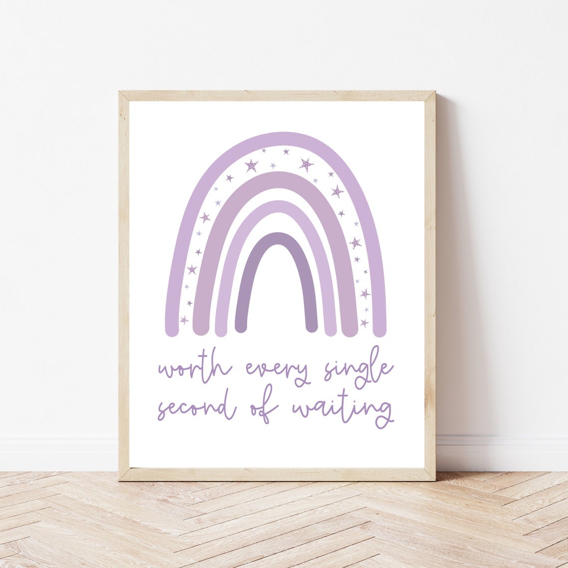Worth Every Single Second of Waiting Rainbow Adoption Poster