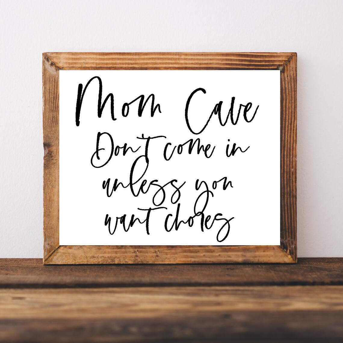 Mom Home Office Sign Door Work From Decor Cave Print She Shed Funny Craft Room