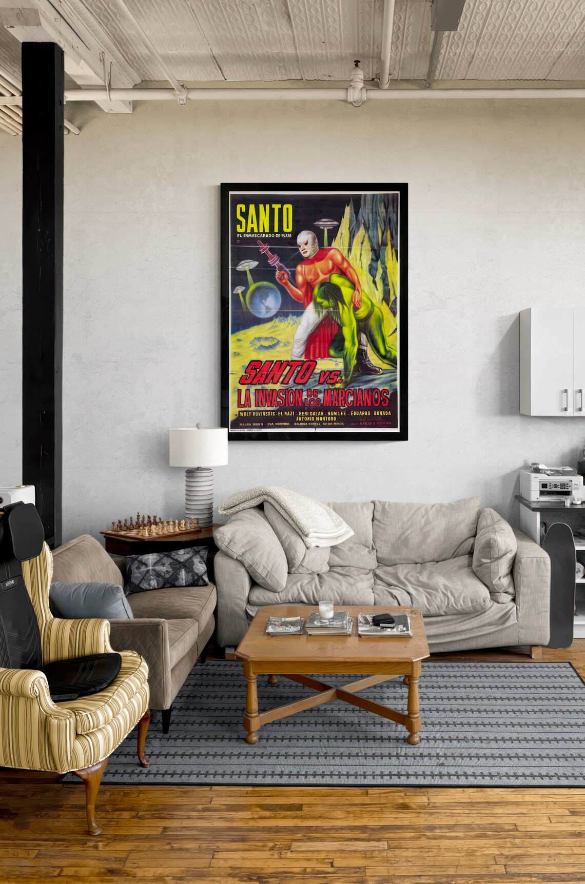 El Santo Vintage Movie Poster, Remastered Art Print - Image 2
