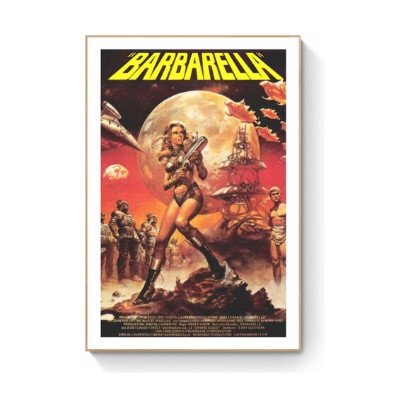 Barbarella German Movie Jane Fonda Sci-Fi Cult Film Wall Art