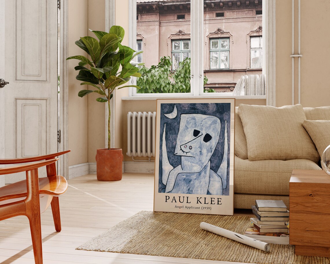 Paul Klee Angel Applicant 1939 Blue Moon Night Angel Face Poster - Image 2