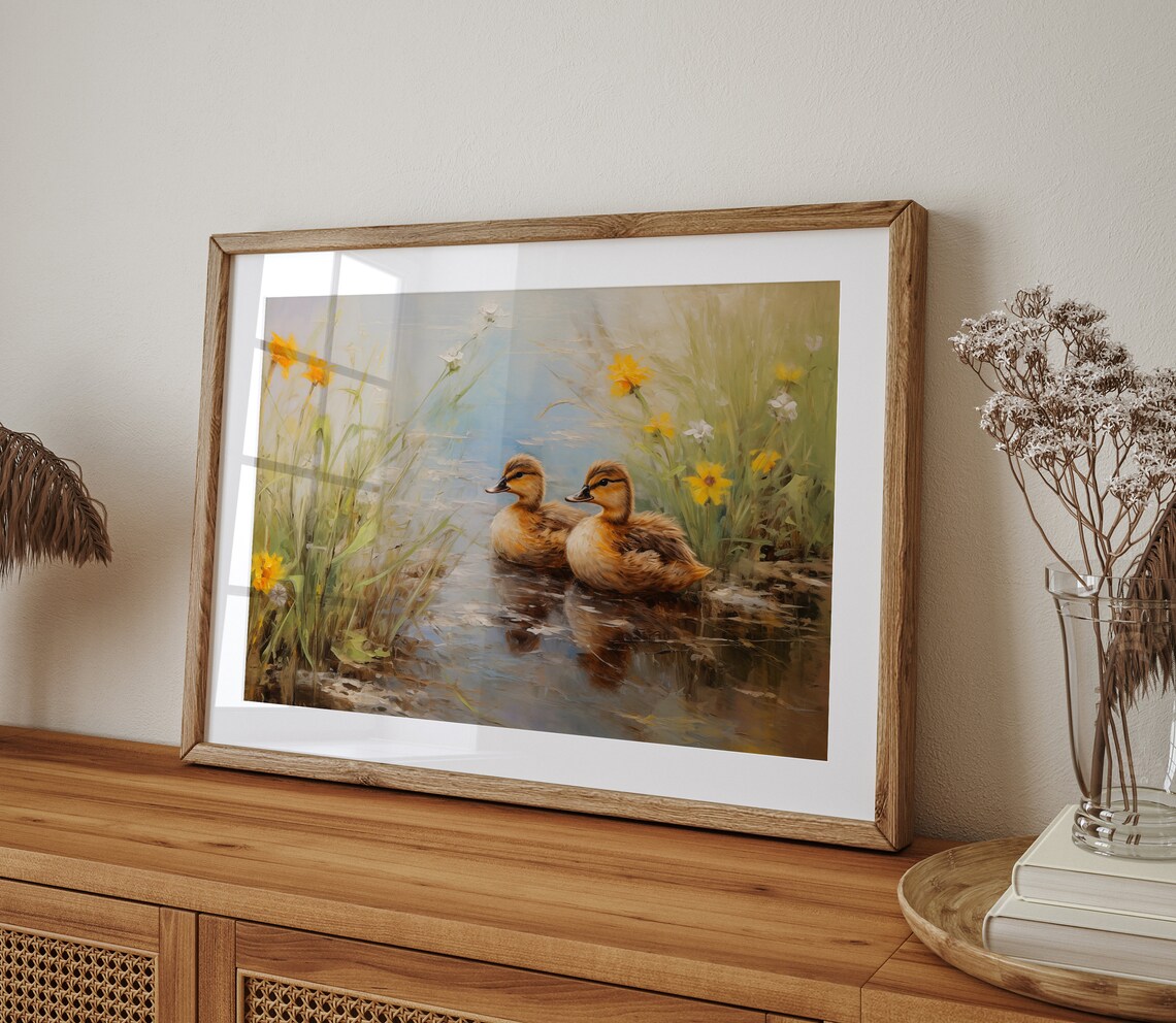 Easter Ducklings Cute Spring Poster Print - Image 3