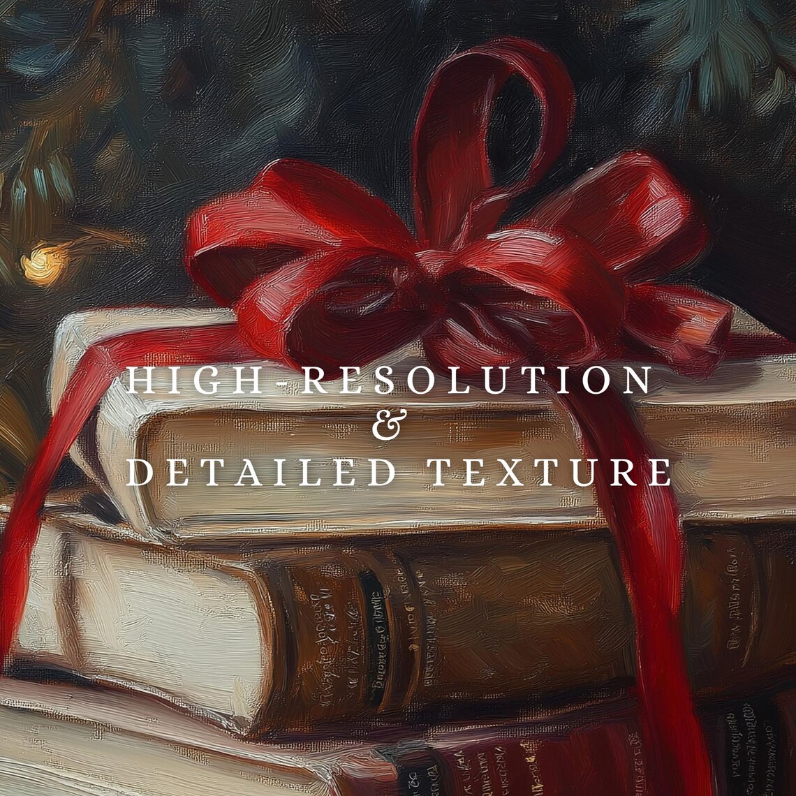 Rustic Christmas Vintage Holiday Art Print - Image 2
