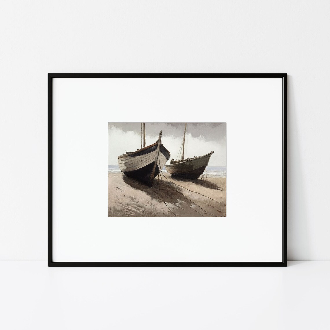 Vintage Coastal Beach House Decor Art Print - Image 2