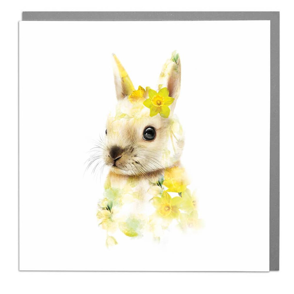 Bunny Card, Minimal Animal Art Print