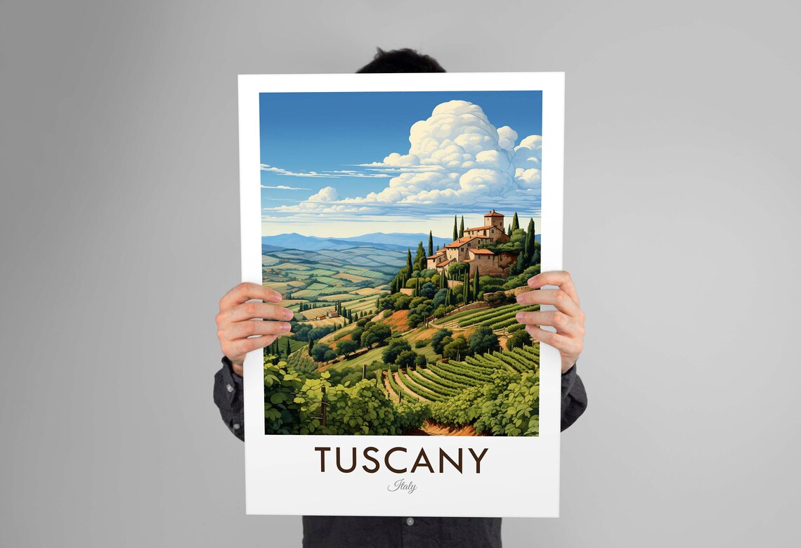 Tuscany Italy Vintage Travel Poster, Home Decor - Image 2