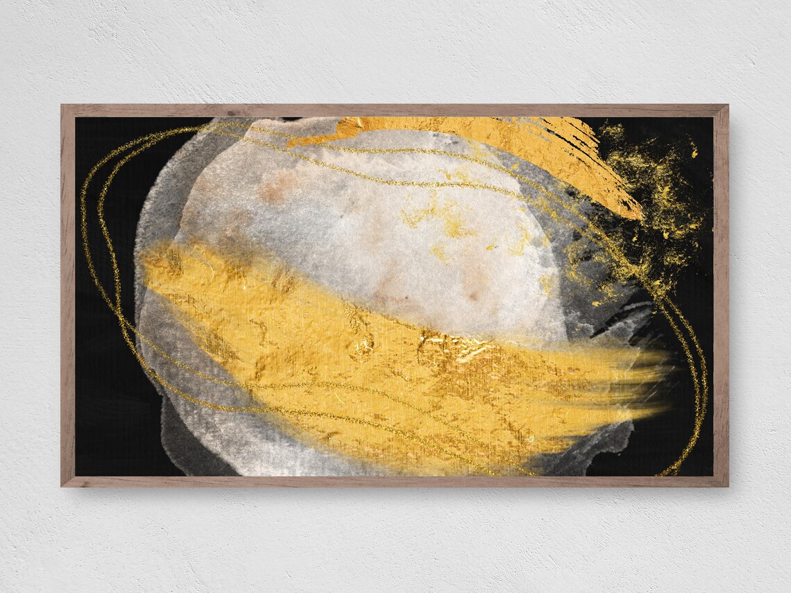 All The Glitters Is Gold Abstract Art Print