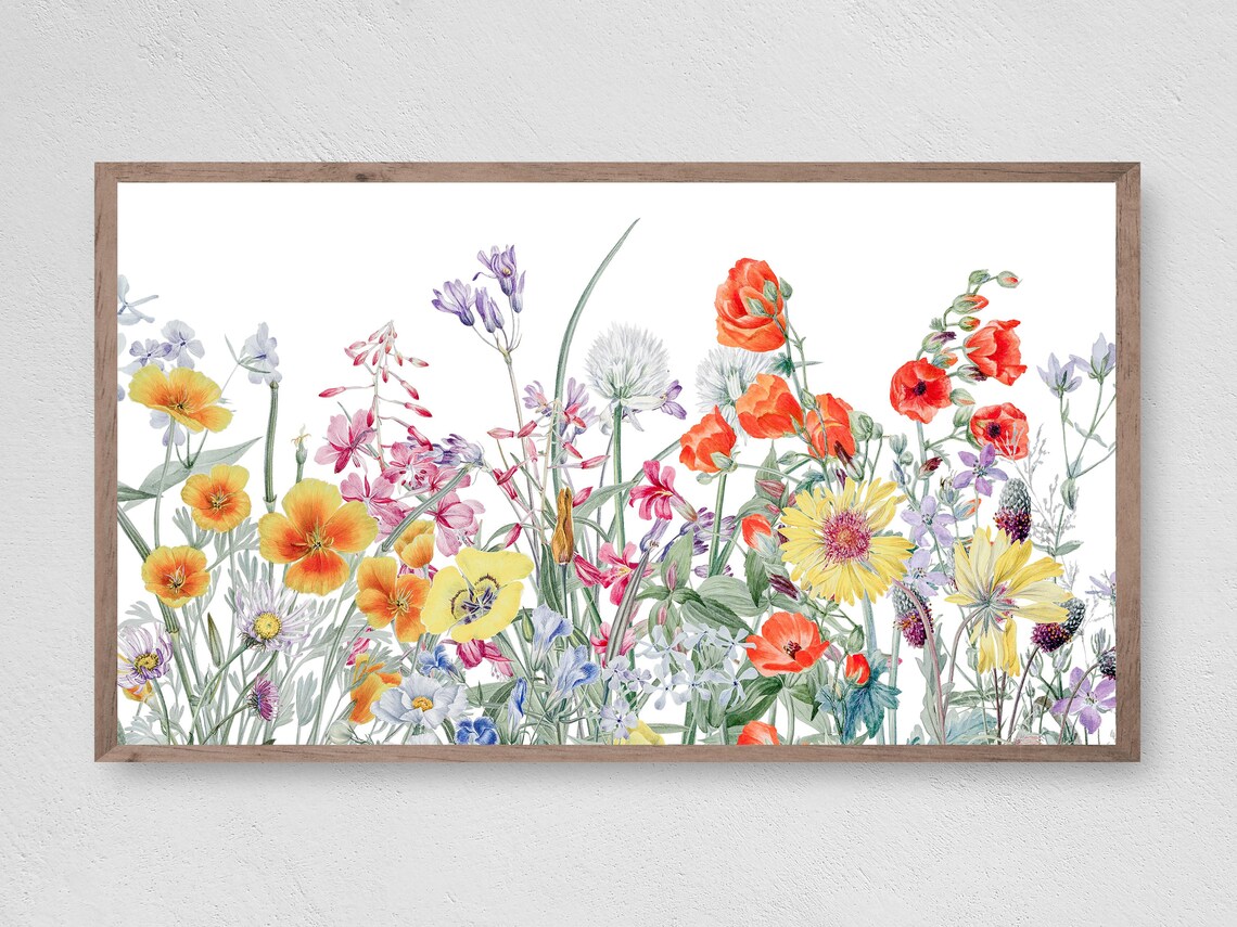 Spring Flowers Farmhouse Easter Art Print
