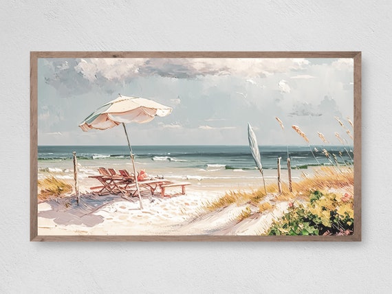 Summer Lounge Beach Fun, Art Print
