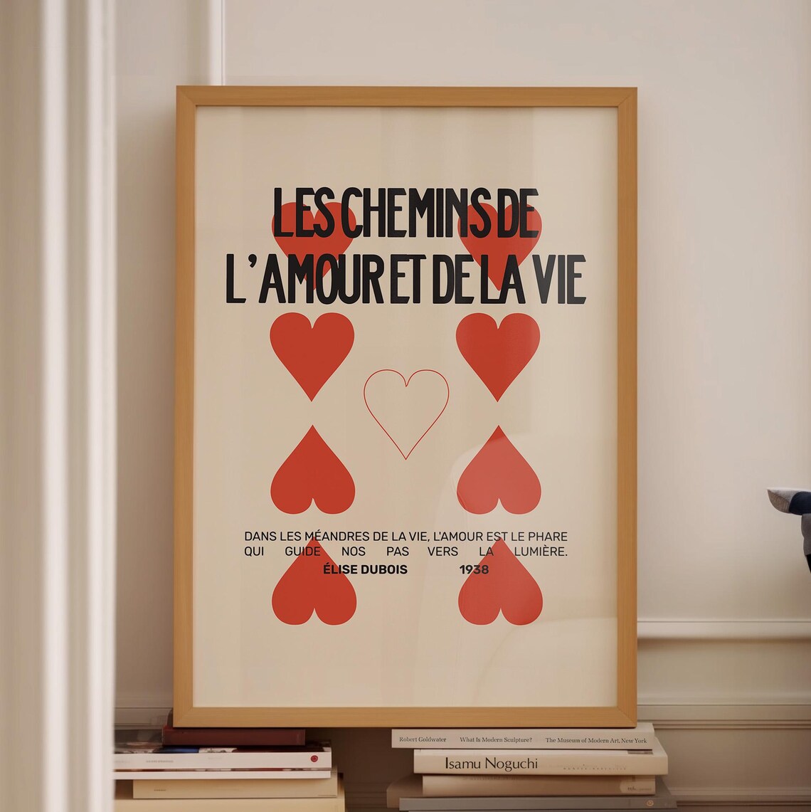Les Chemins de LAmour et de la Vie French Hearts Poster Elise Dubois