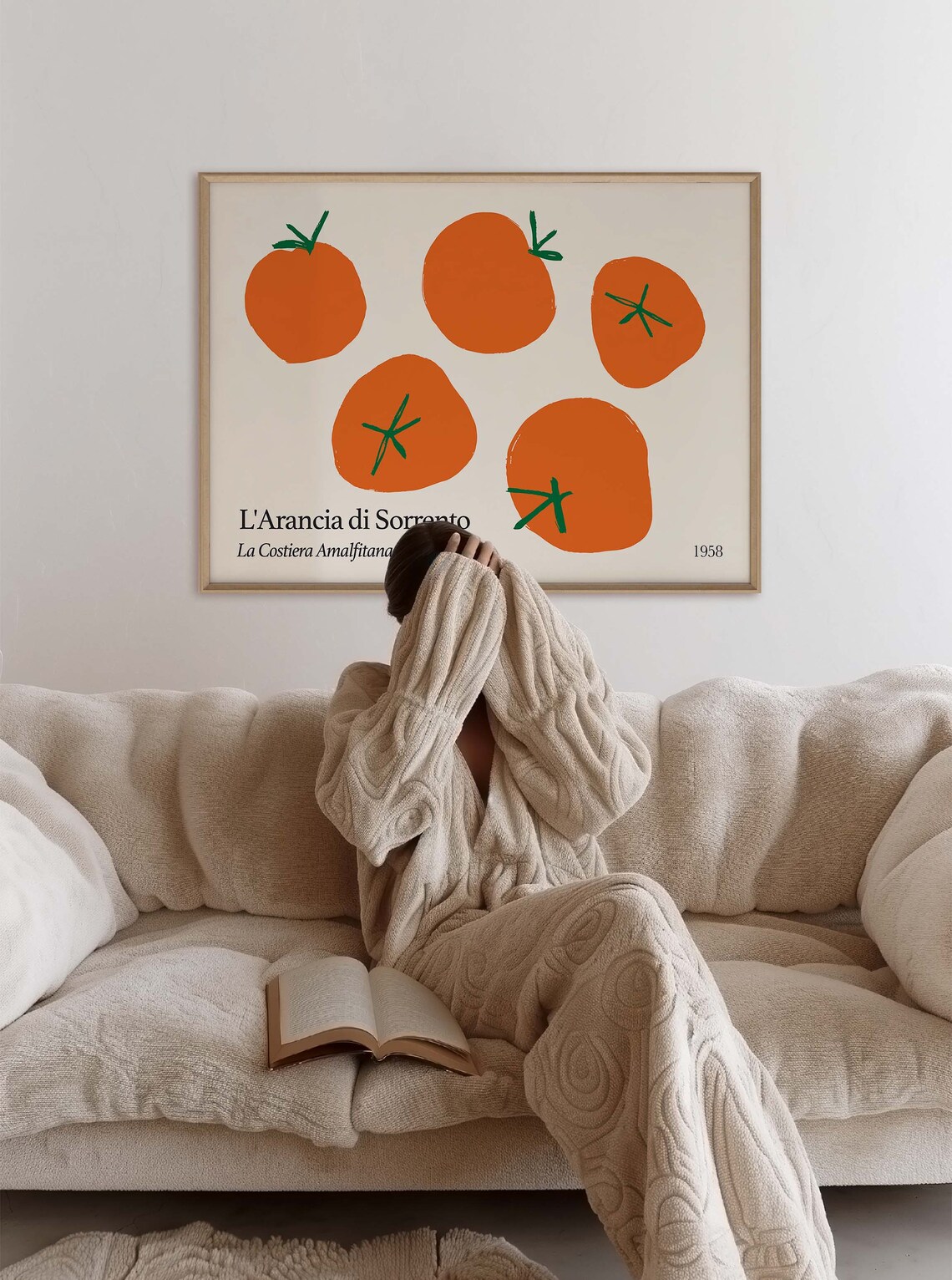 L'Arancia di Sorrento 1958 Orange Fruit Kitchen Print Italian Art - Image 3