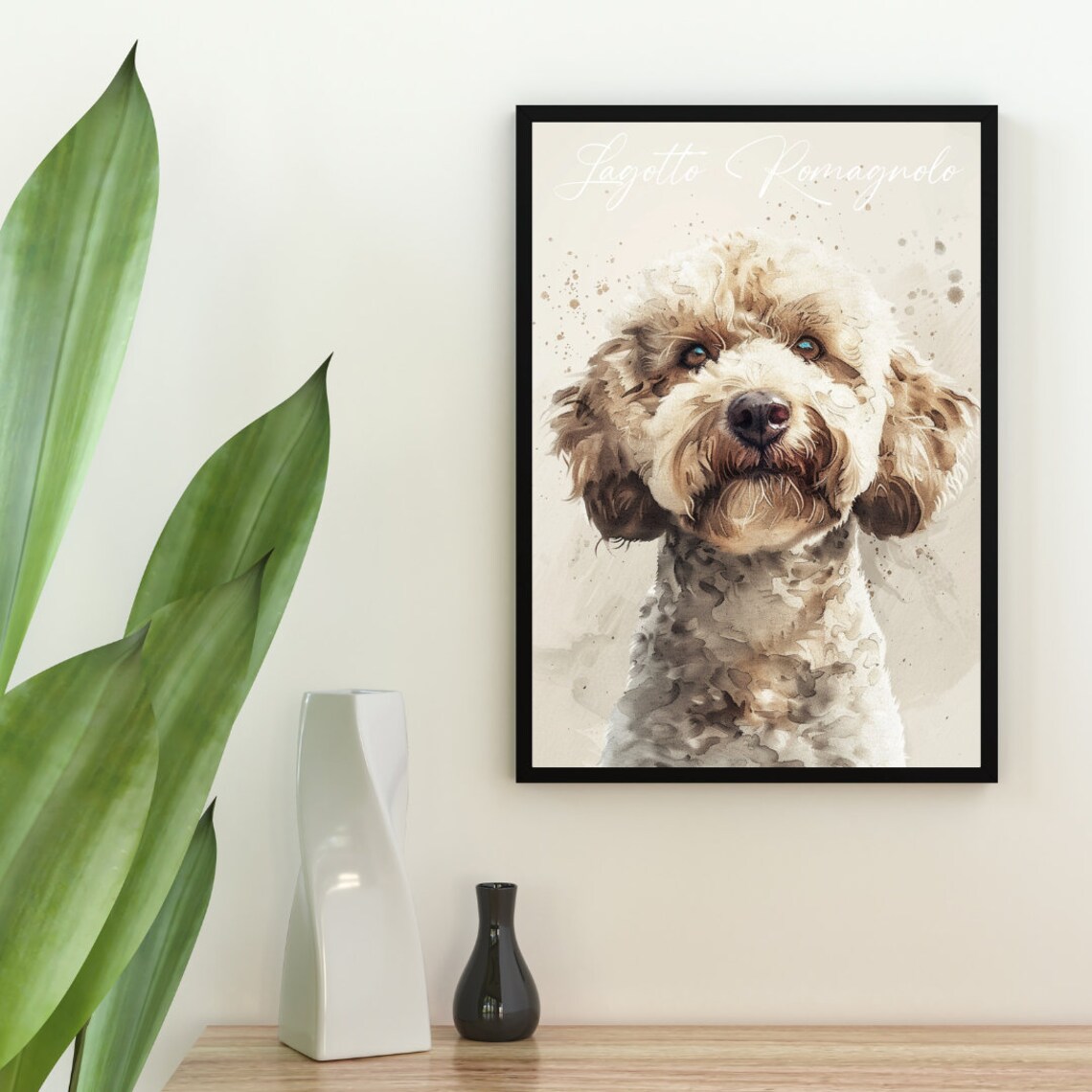 Lagotto Romagnolo Personalised Dog Photo Poster - Image 2