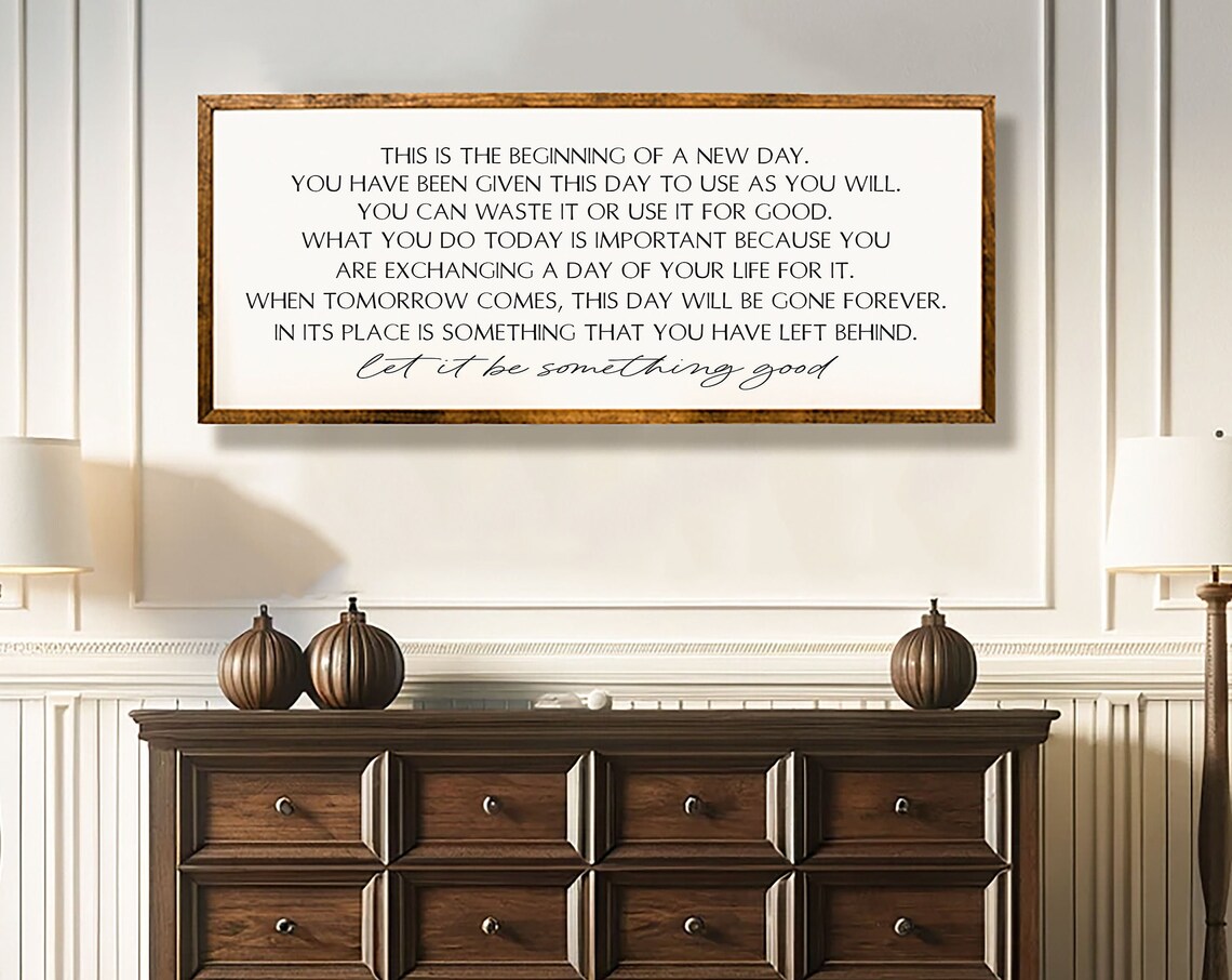 Today Is A Good Day Inspirational Farmhouse Art Print