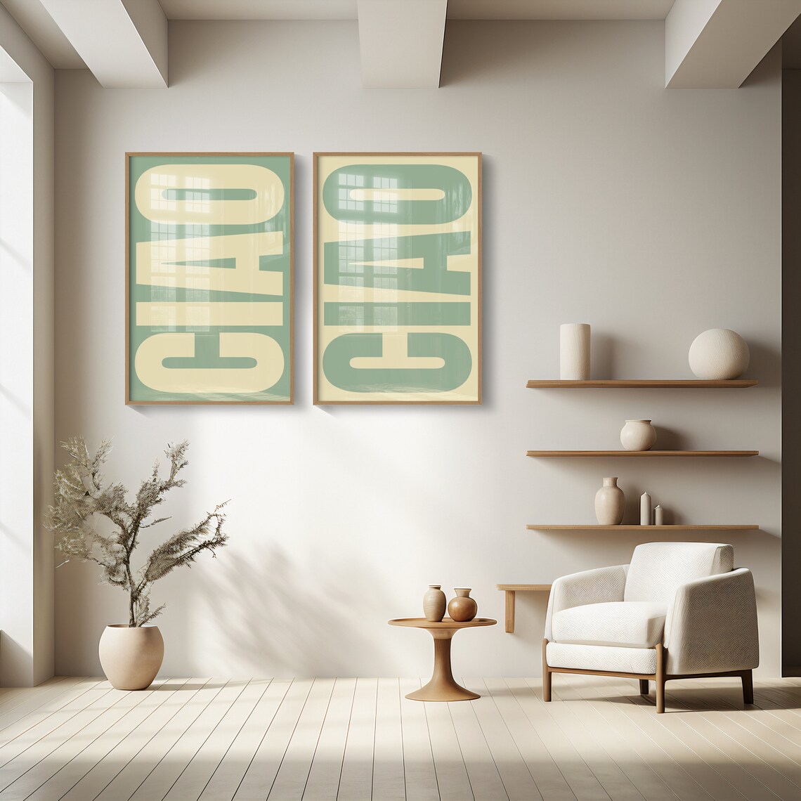 Ciao Typography Italy Retro Poster Print - Image 2
