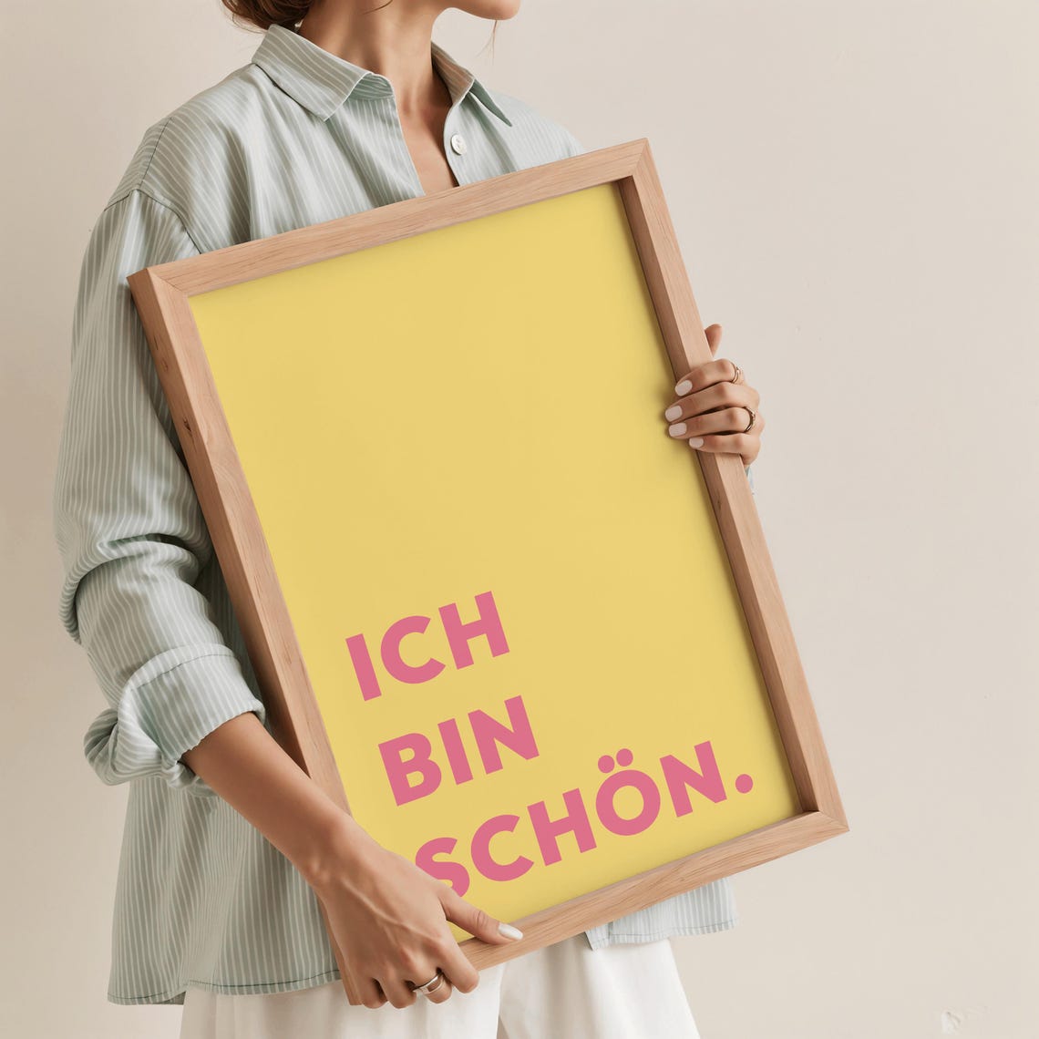 Self Love Poster in German, Typography Art Print
