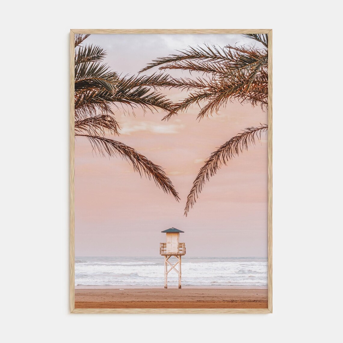 Lifeguard Stand Coastal Photography Poster, Nautical Decor