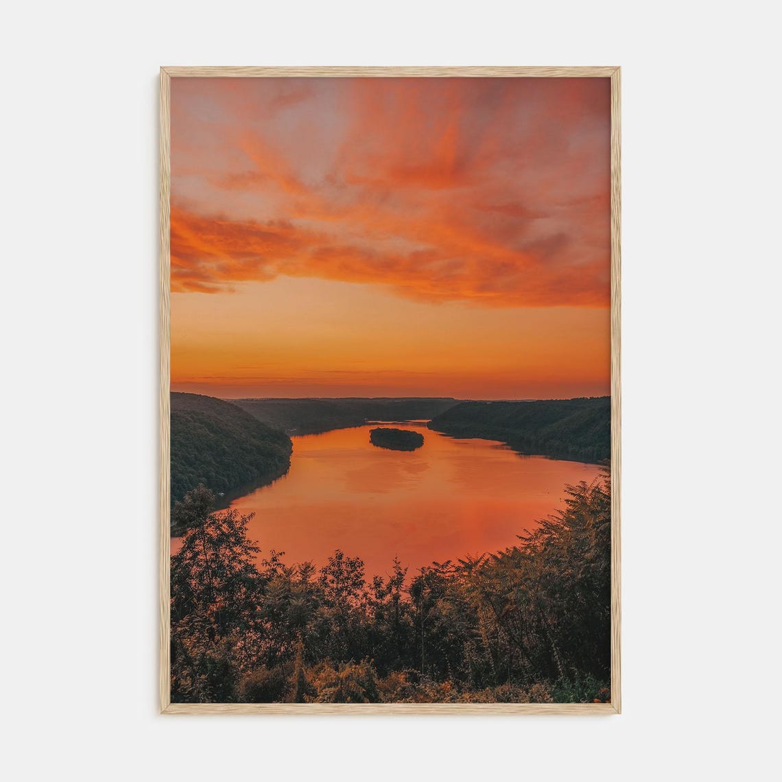 Sunset Landscape Print Fine Art Color Photography Poster Wall Decor Nature Photo Art Home Decoration Gift Idea