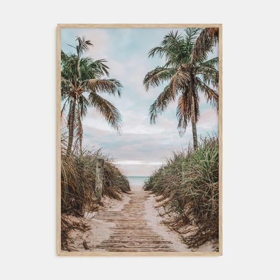 Fine Art Beach Trail Print Color Photography Poster Nautical Wall Art Coastal Decor Beach Lovers Gift