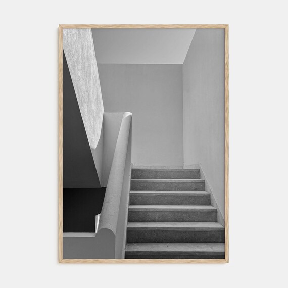 Modern Architecture Black and White Photography Art Print