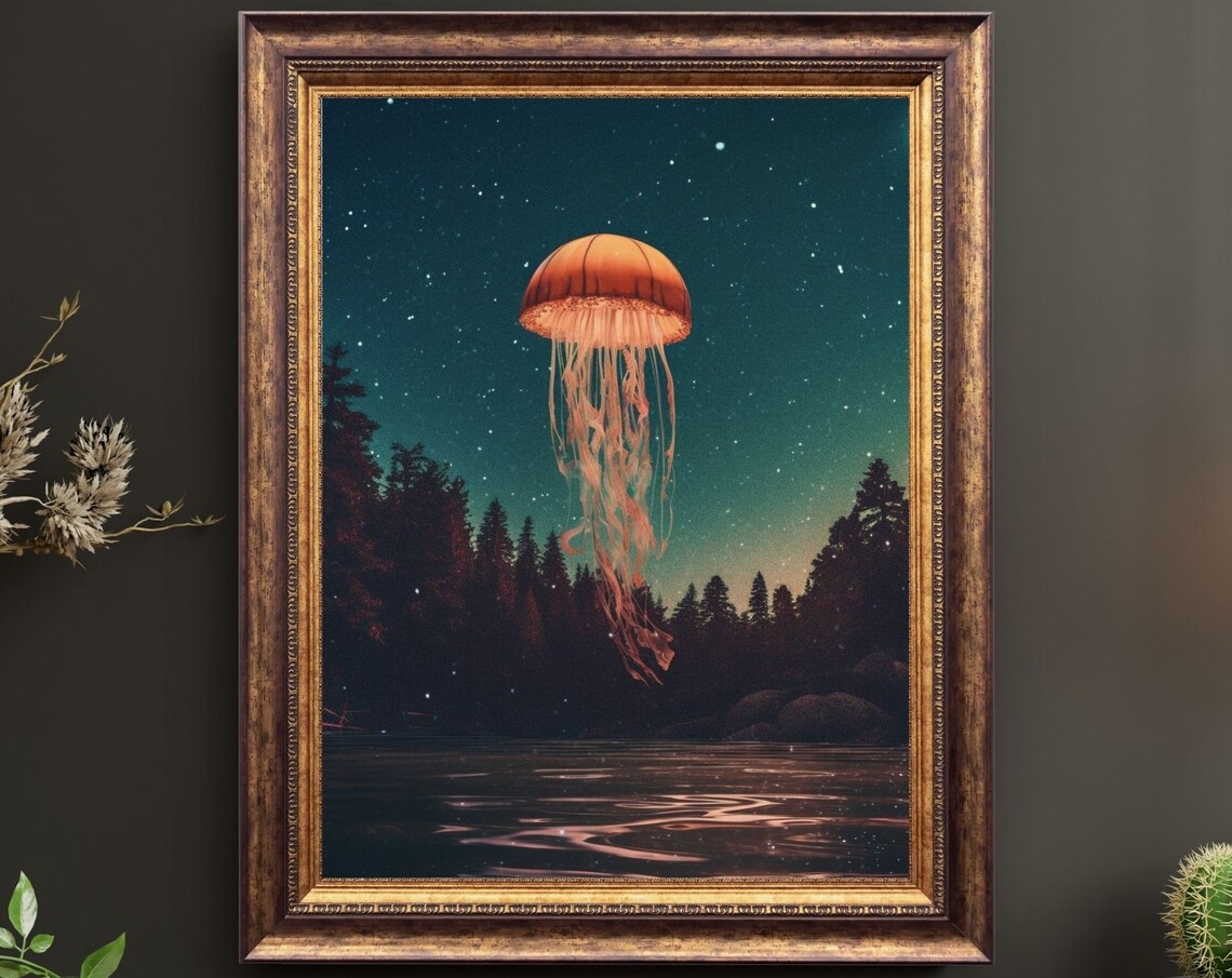 Jelly Glow No1 Unique Canvas Art Print