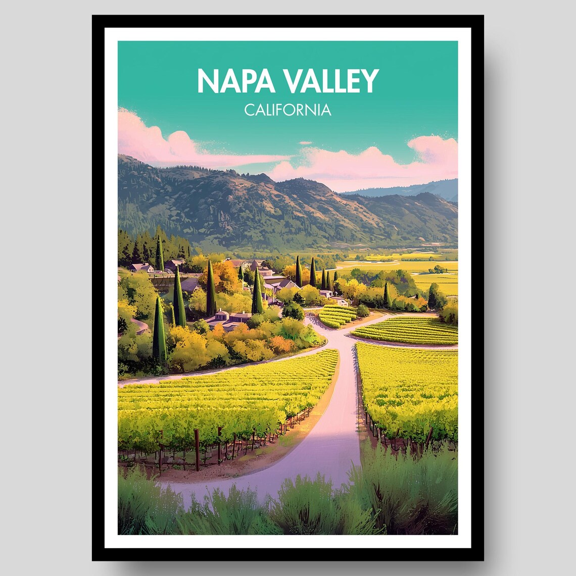 Napa Valley Travel Poster
