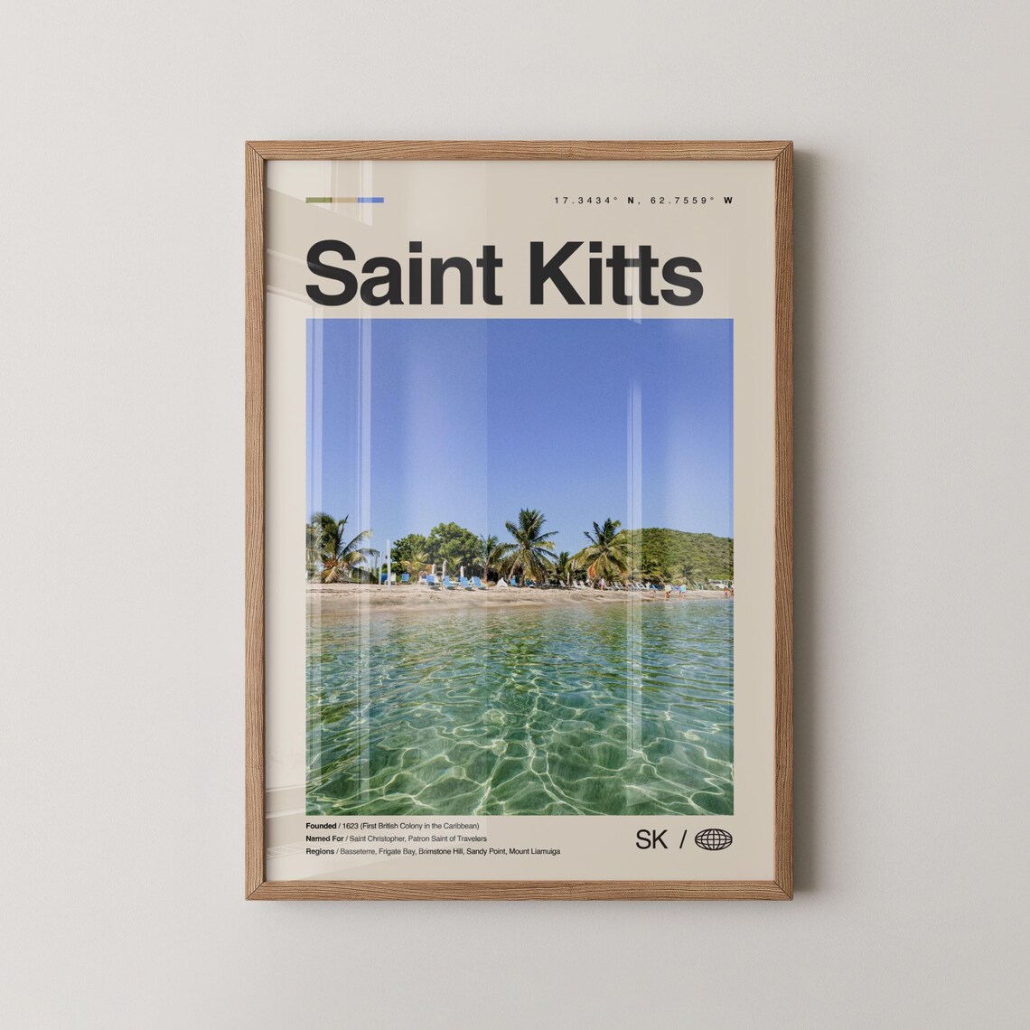 Saint Kitts Caribbean Island Beach Ocean Photography Wall Art