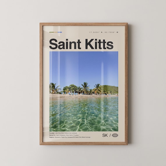 Saint Kitts Caribbean Island Beach Ocean Photography Wall Art