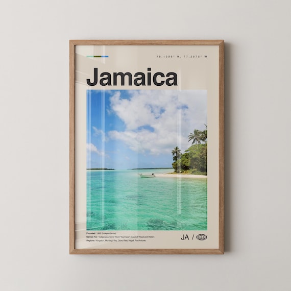 Jamaica Caribbean Turquoise Beach Island Photography Wall Art