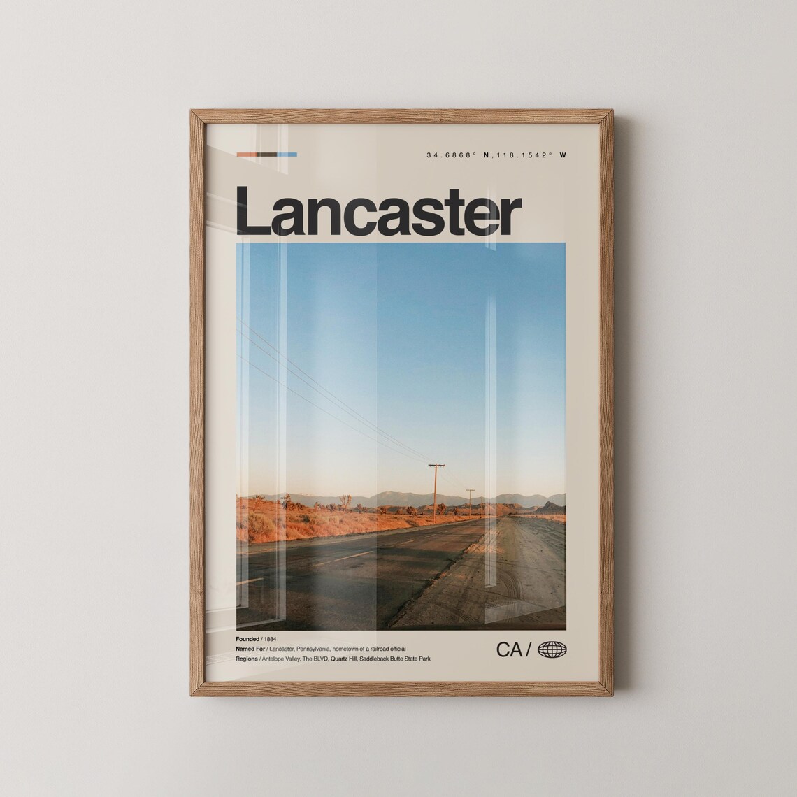 Lancaster Print Wall Art Poster Photo Antelope Valley Poppy Reserve The Blvd