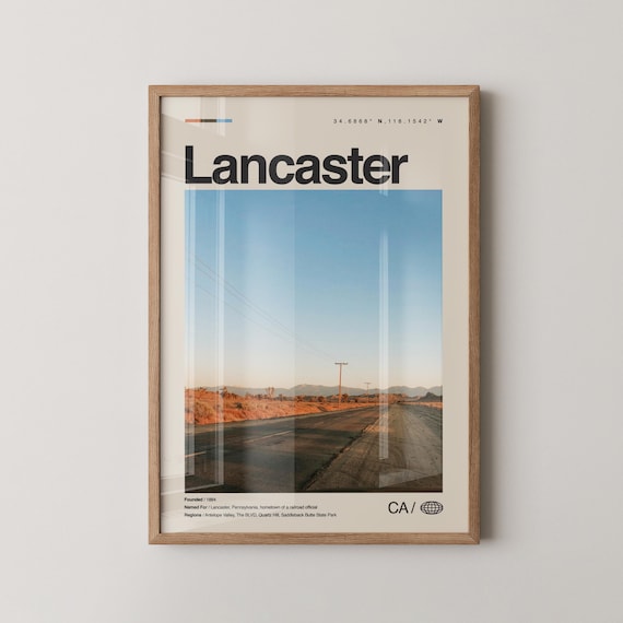 Lancaster Print Wall Art Poster Photo Antelope Valley Poppy Reserve The Blvd