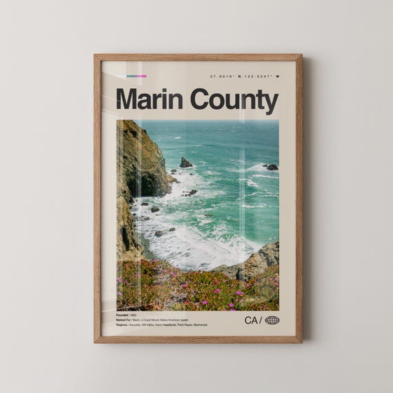 Marin County Print Wall Art Poster Photo Muir Woods National Monument Point Reyes
