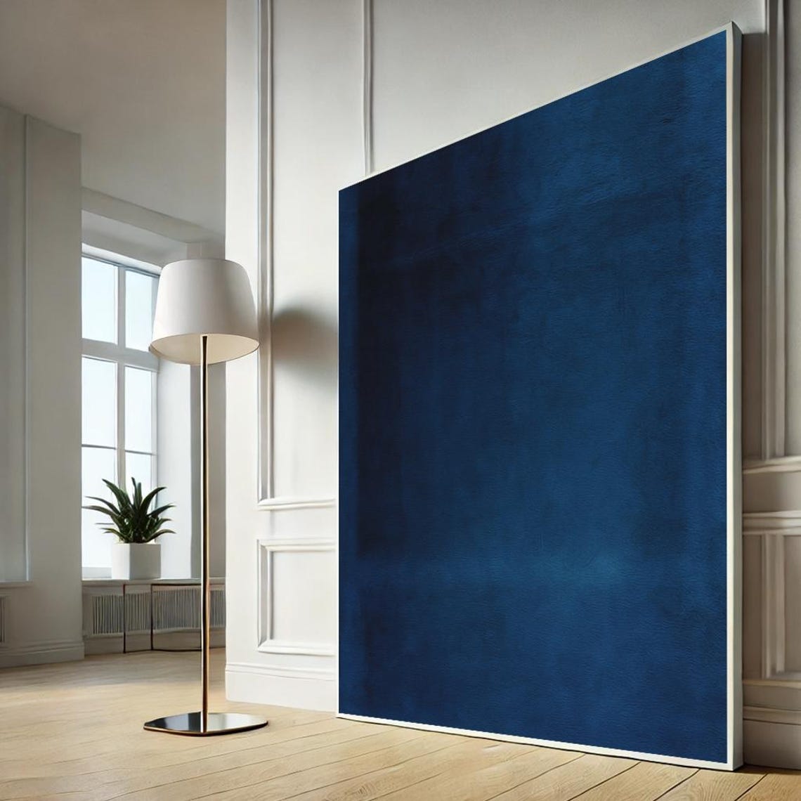 Mark Rothko Blue Canvas Wall Art Print Abstract Color Field Painting Minimalist Modern Home Decor