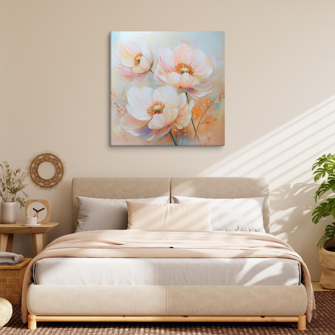 Pink Poppy Print Large Painting Print Flower Wall Art Nature Art Pink Poppy Painting Print Pink Wall Art - Image 3