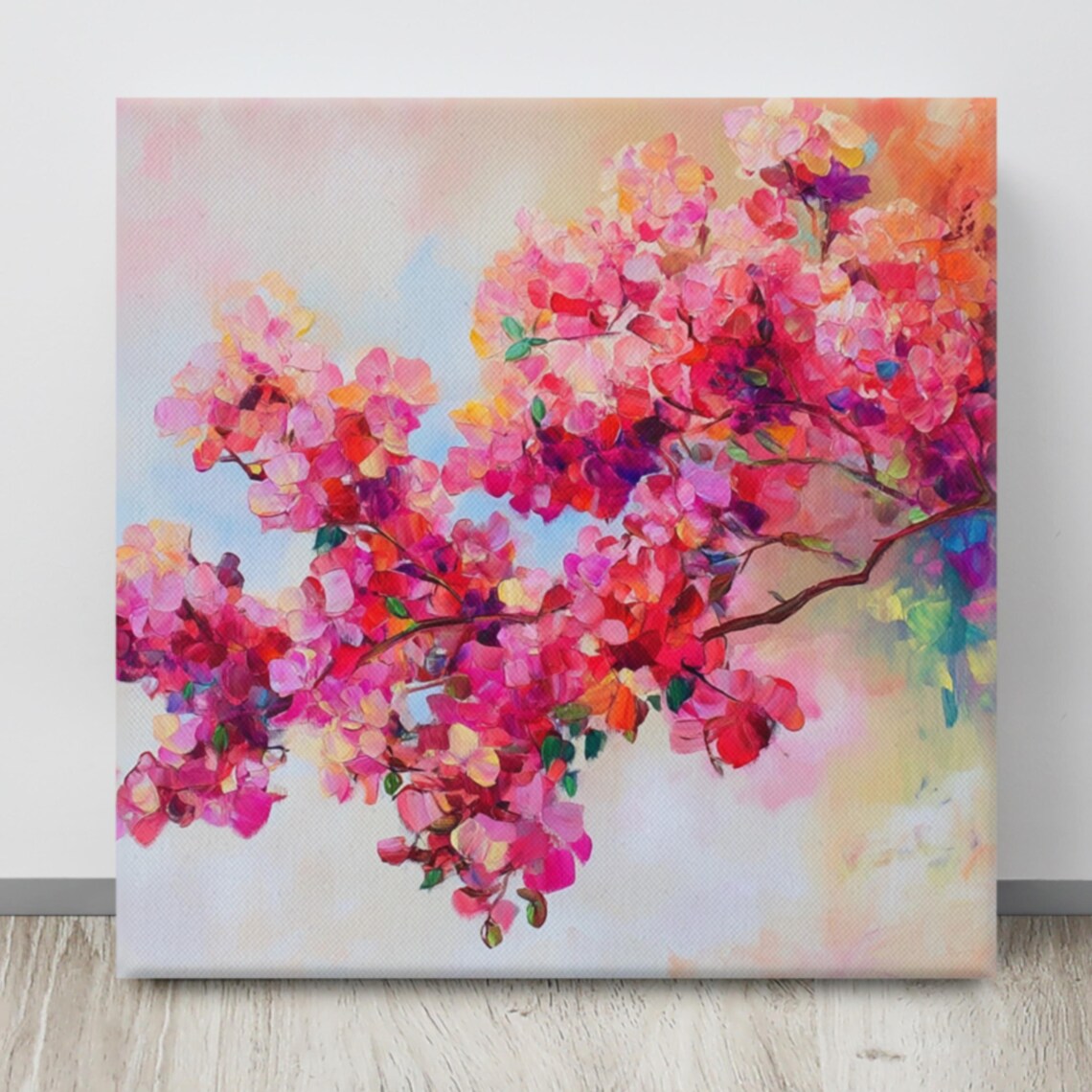 Lagerstroemia Print Flower Painting Print Large Wall Art Crepe Myrtle Plant Art Print Living Room Painting Print - Image 4