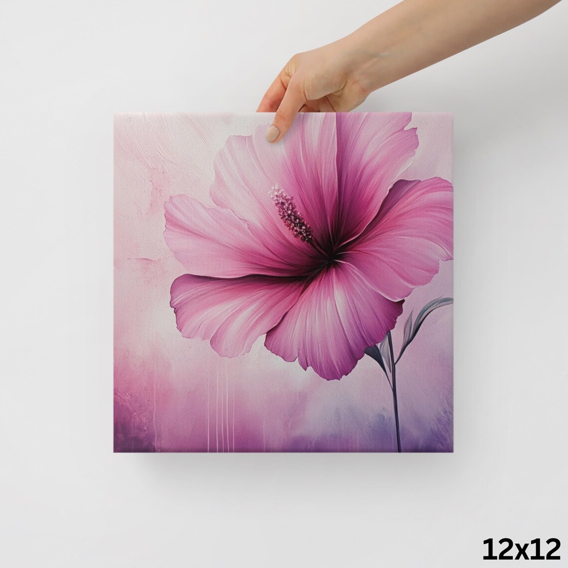 Pink Musk Flower Print Pink Wall Art Musk Monkey Flower Painting Print Wall Art Pink Flower Wall Art Musk Flower Art - Image 2