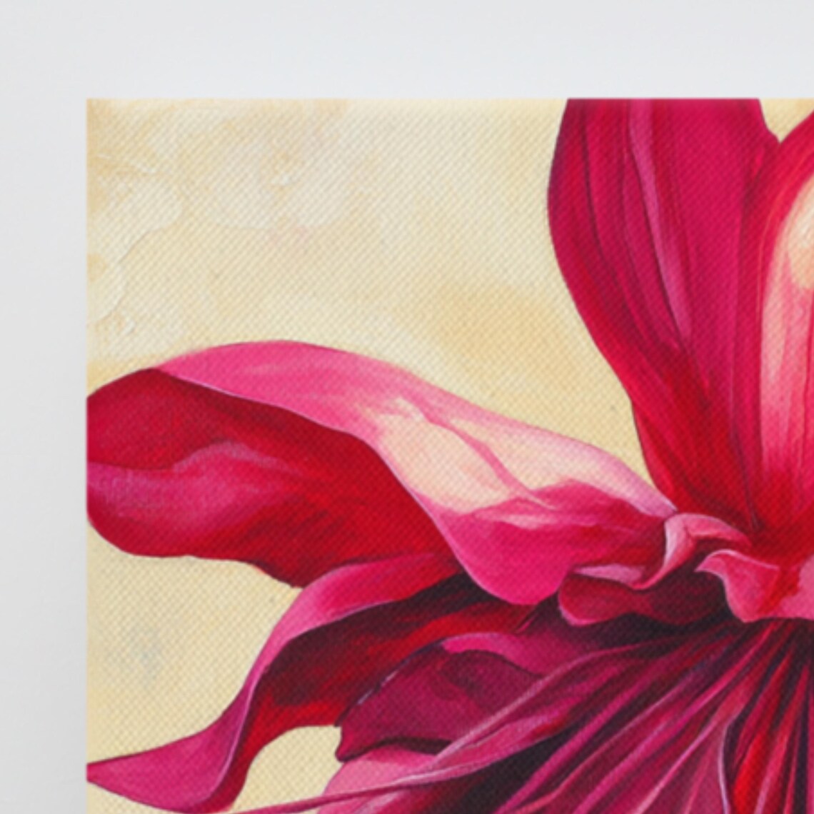 Magenta Fuchsia Bloom Bell Flower Close-Up Floral Art Poster - Image 4