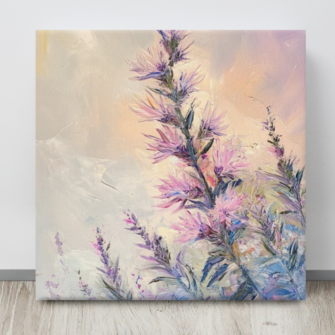 Blazing Star Liatris Pink Purple Blooms Painting Print Poster - Image 4
