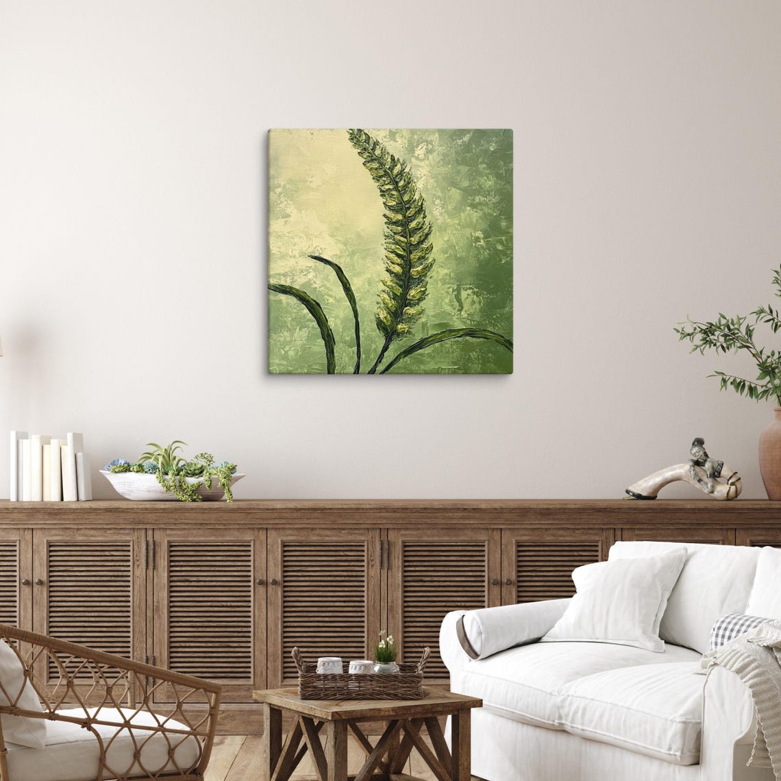 Foxtail Fern Print Foxtail Fern Painting Print Plant Wall Art Green Wall Art Sprengers Asparagus Plant Wall Art - Image 5
